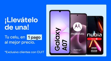 &iexcl;Llev&aacute;telo de una!Tu celu, en un pago
al mejor precio.B2B