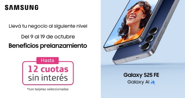 Accedé a beneficios prelanzamiento en tu nuevo Galaxy en hasta 12 cuotas sin interés.B2B