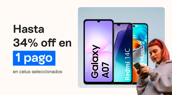 hasta treinta y cuatro porciento de descuento en 1 pago.B2B