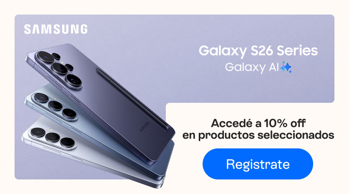 acced&eacute; a un 10% en productos selecciondos en la compra de tu galaxy s26 series.B2B