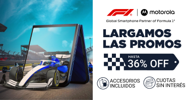 Aprovechá las promos en tu nuevo motorola, hasta 36% de descuento en cuotas sin interés.B2B