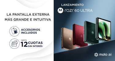 El nuevo razr 60 ultra ya esta en movistar, aprovechalo en hasta 12 cuotas sin interés.