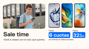 Volv&eacute; a clases con el celu que queres, hasta 32% de descuento y hasta 6 cuotas sin inter+es .B2B