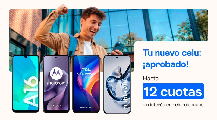 Tu nuevo celu &iexcl;aprobado! Llevalo en hasta 12 cuotas en tu factura.B2B