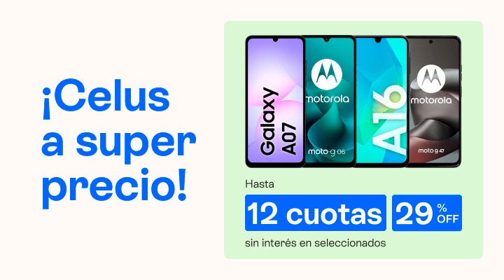 Celus a super precio, llevalos con hasta 29 porciento de descuento y hasta 12 cuotas sin inter&eacute;s.B2B